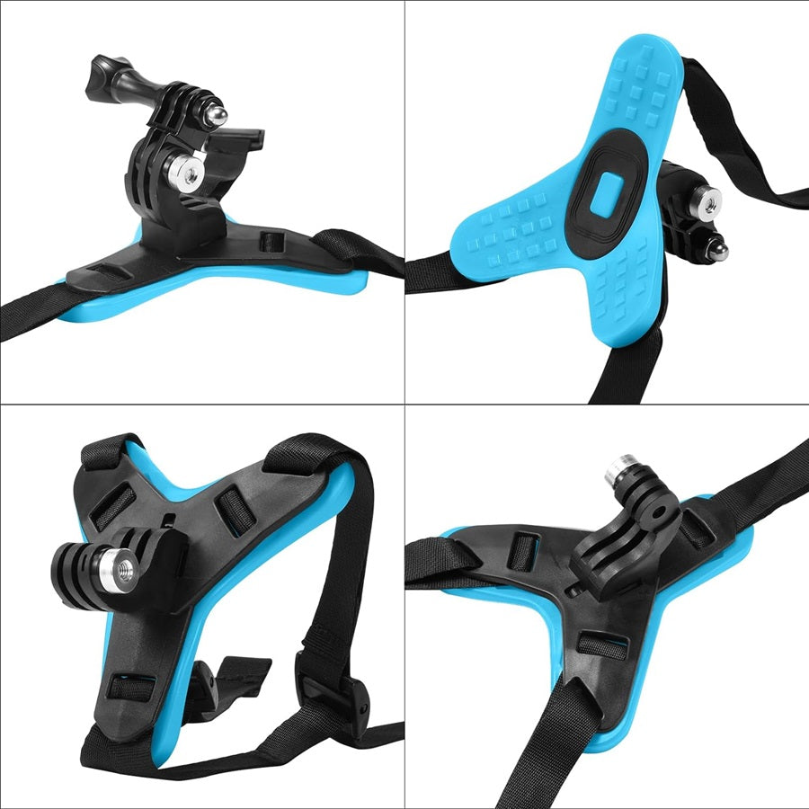 4-in-1 Motorcycle Helmet Chin Strap Mount Compatible with GoPro Insta 360 Session 4-in-1 Motorcycle Helmet Chin Strap Mount Compatible with GoPro Insta 360 Session